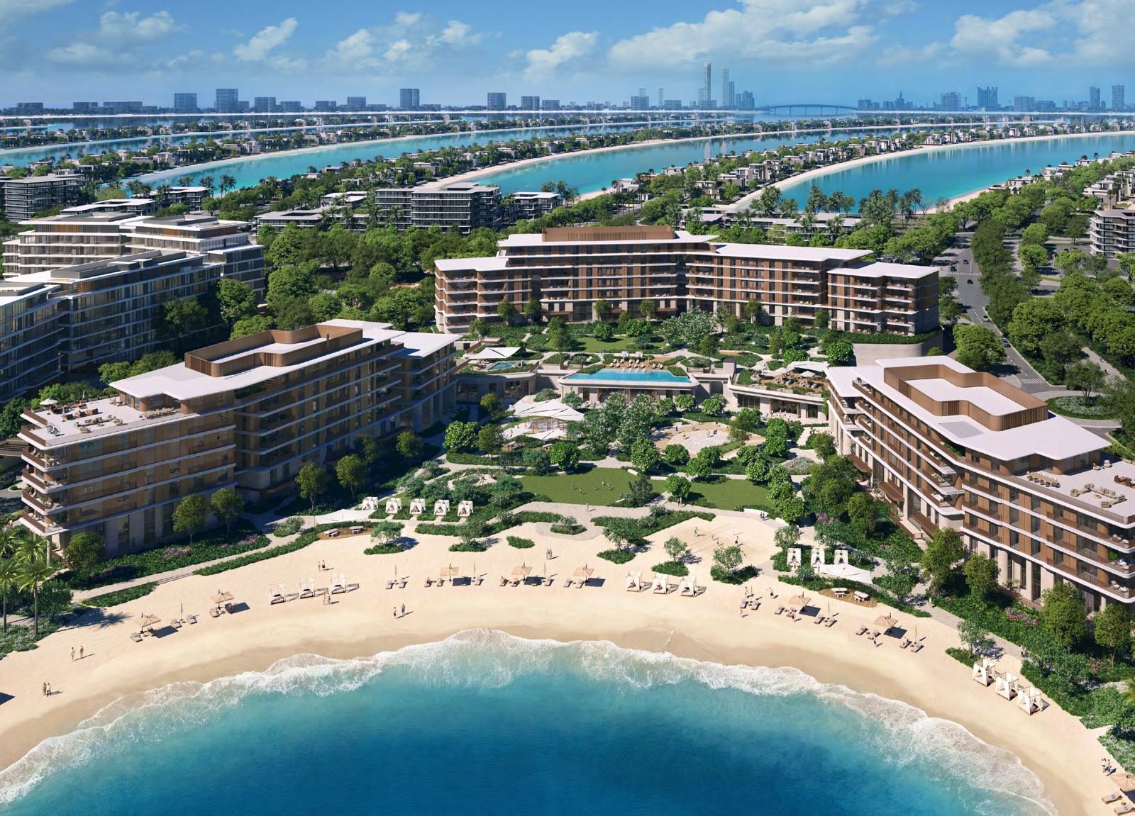 Palm Central community on the fronds of Palm Jebel Ali