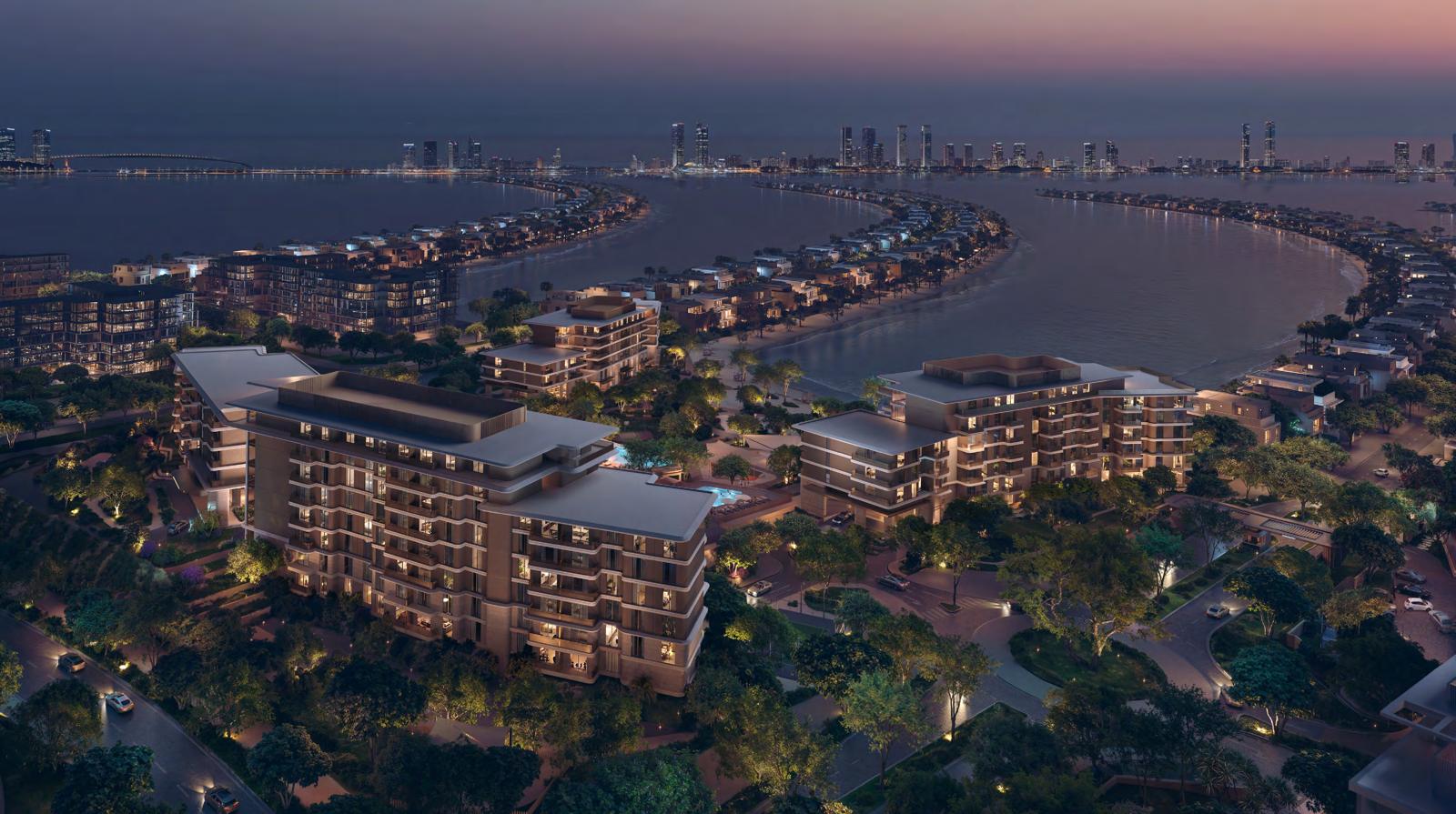 Palm Jebel Ali at night