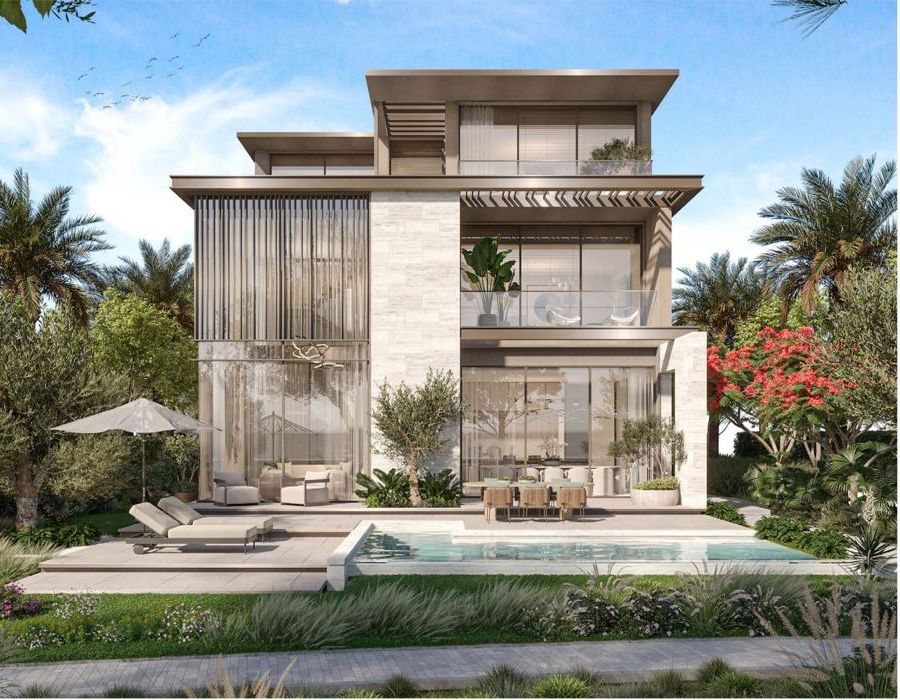 Four-bedroom villa with pool at Nad Al Sheba Gardens
