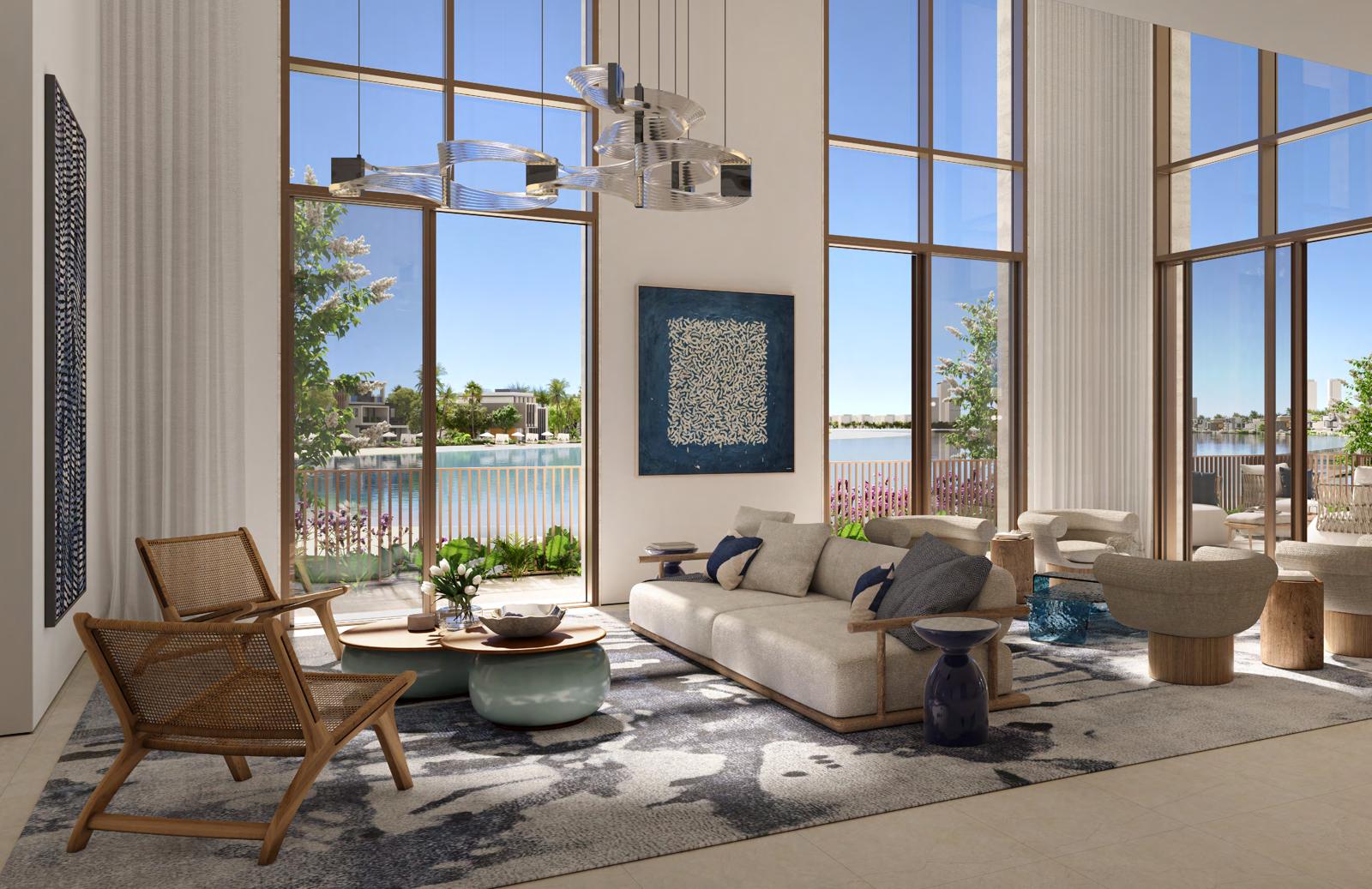 Townhouse double-height living